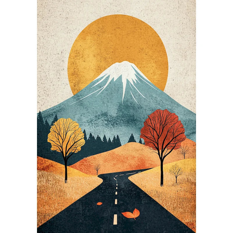 Peinture par Numéros Oranger et Escalier
