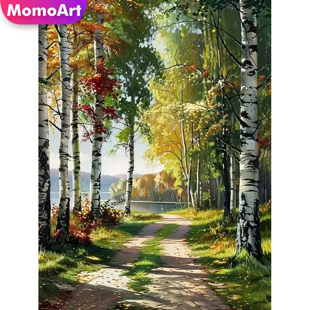 Diamond Painting Allée d'Arbres