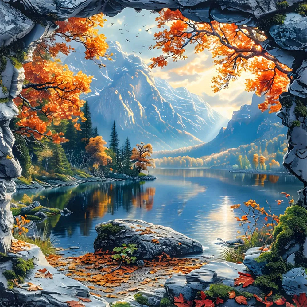Diamond Painting Montagne et Forêt