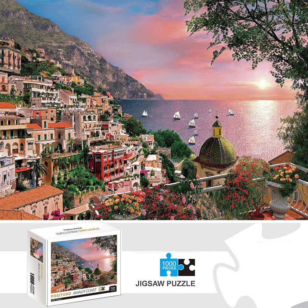 Puzzle Positano, Côte Amalfitaine — 1000 Pièces