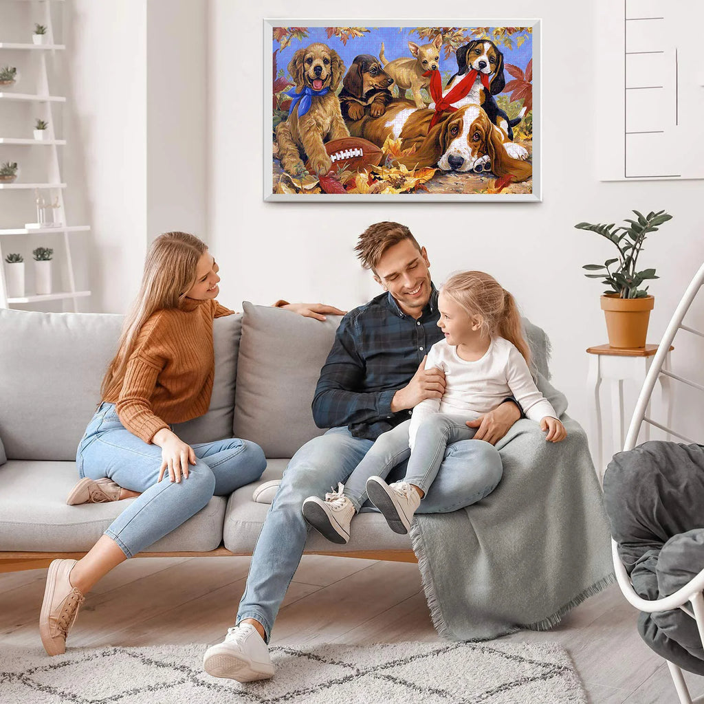 Puzzle Chiots Adorables — 1000 Pièces