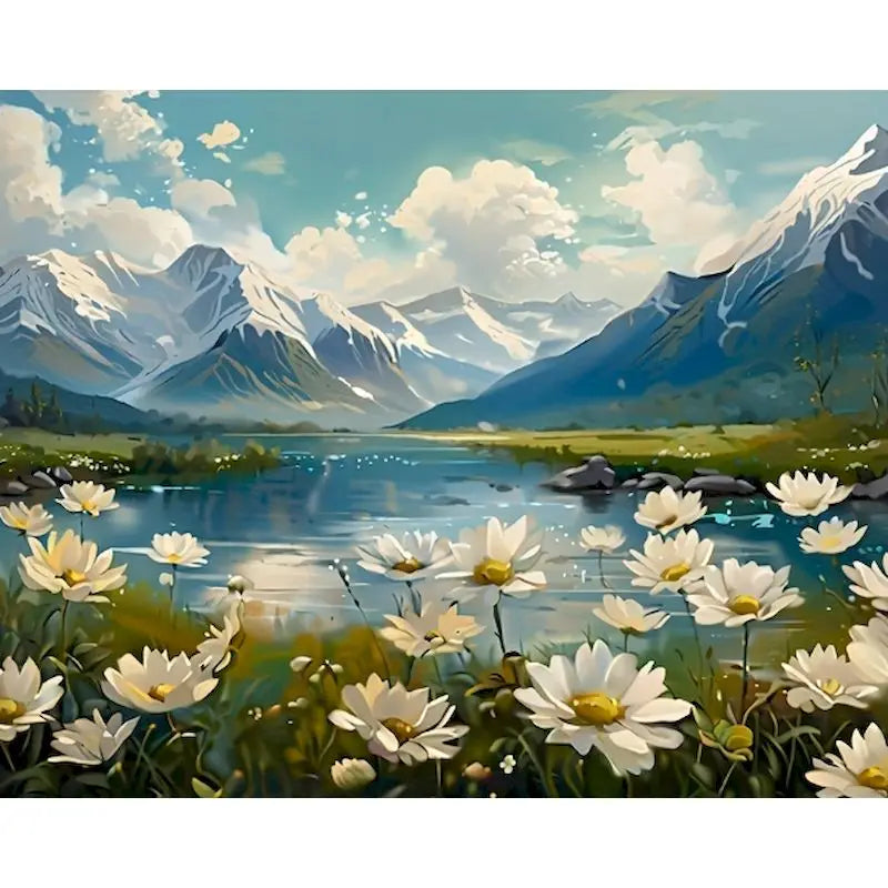 Peinture par Numéros Oranger devant la Porte