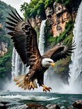 Diamond Painting Aigle à la Cascade