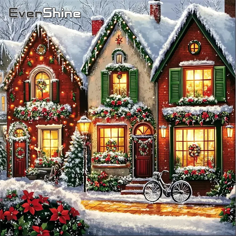 Diamond Painting Maison sous la Neige