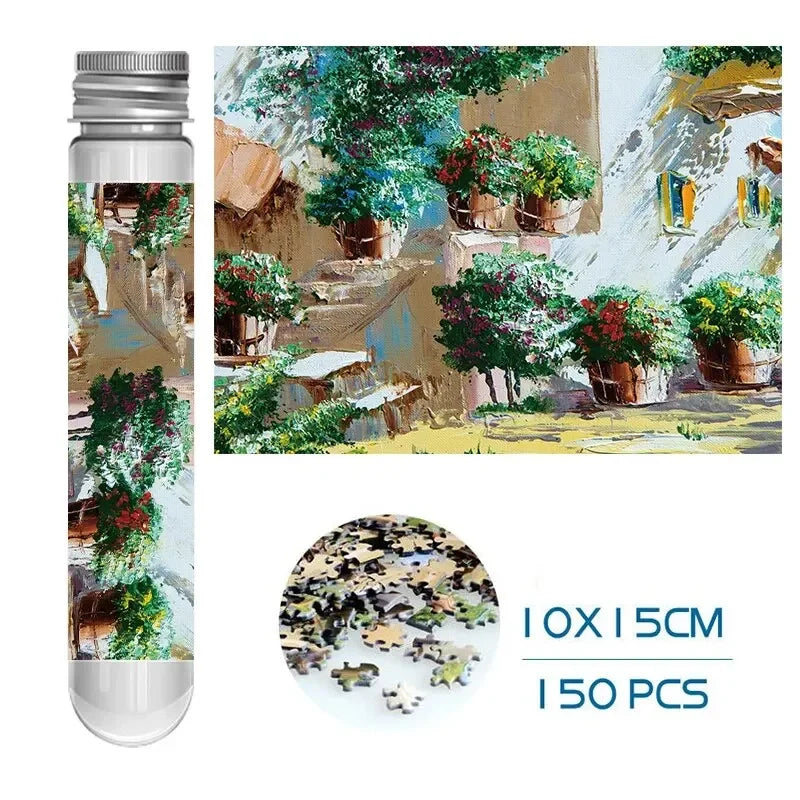 Puzzle Tube Terrasse Verdoyante — 150 Pièces