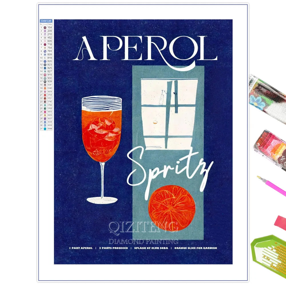 Diamond Painting Affiche Brandy Manhattan