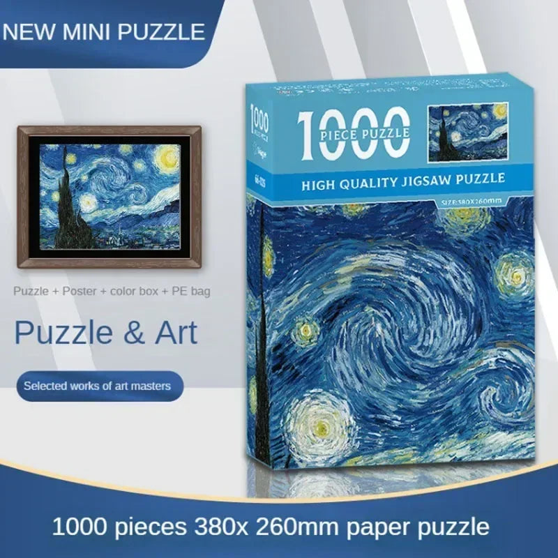 Puzzle Mini Œuvres Célèbres — 1000 Pièces