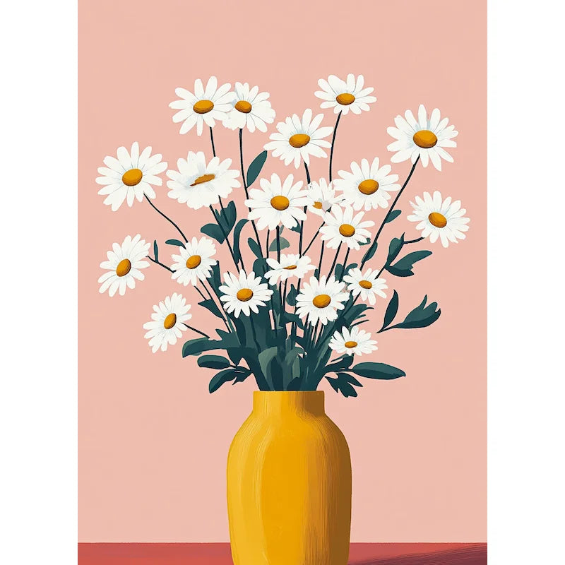 Peinture par Numéros Oranges sur la Table