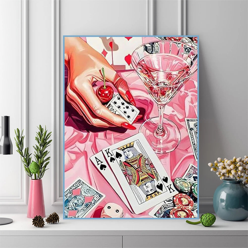 Diamond Painting Poker et Cocktail