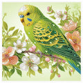 Diamond Painting Perroquet Vert — Formes Spéciales