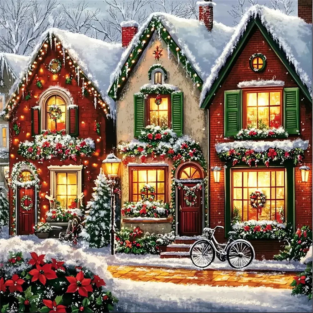 Diamond Painting Maison sous la Neige
