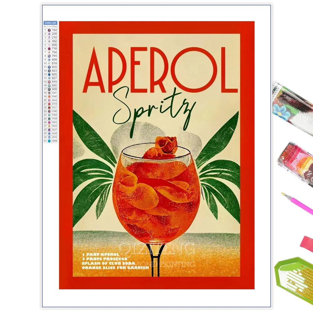 Diamond Painting Affiche Brandy Manhattan