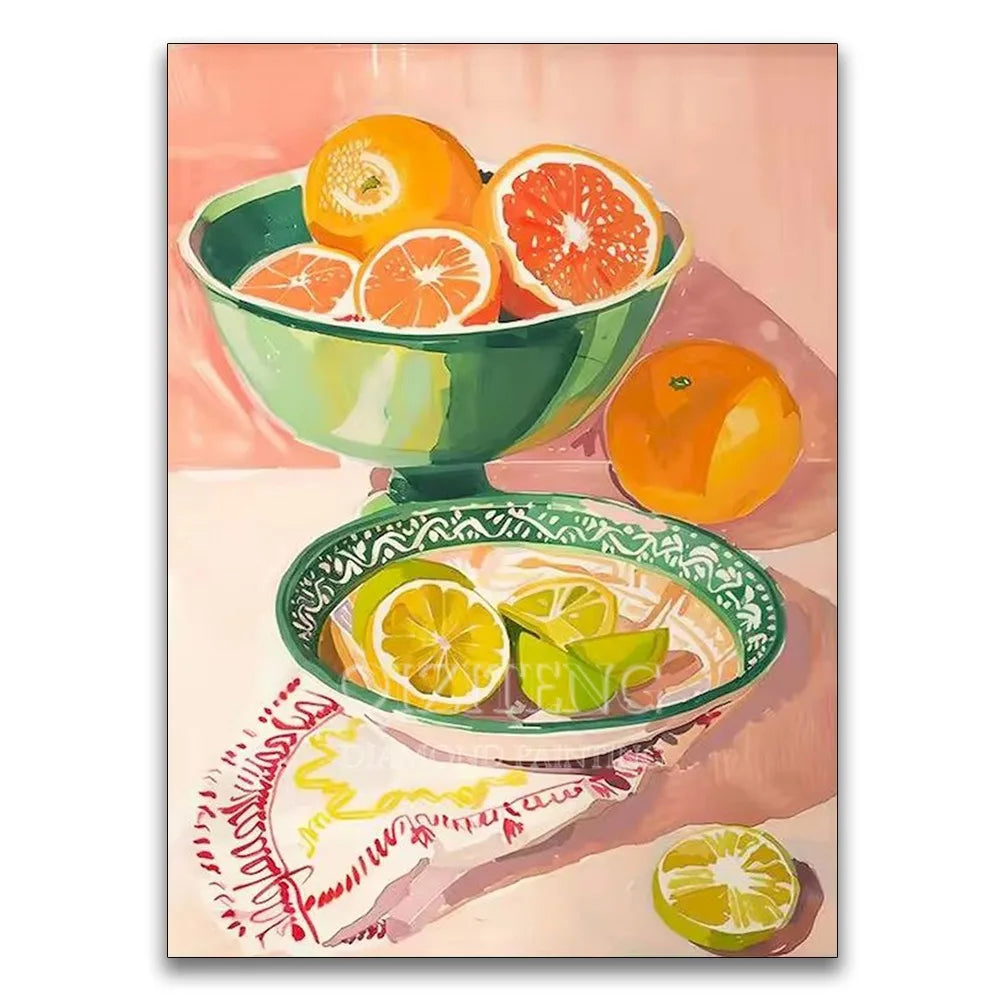 Diamond Painting Branche d'Oranger