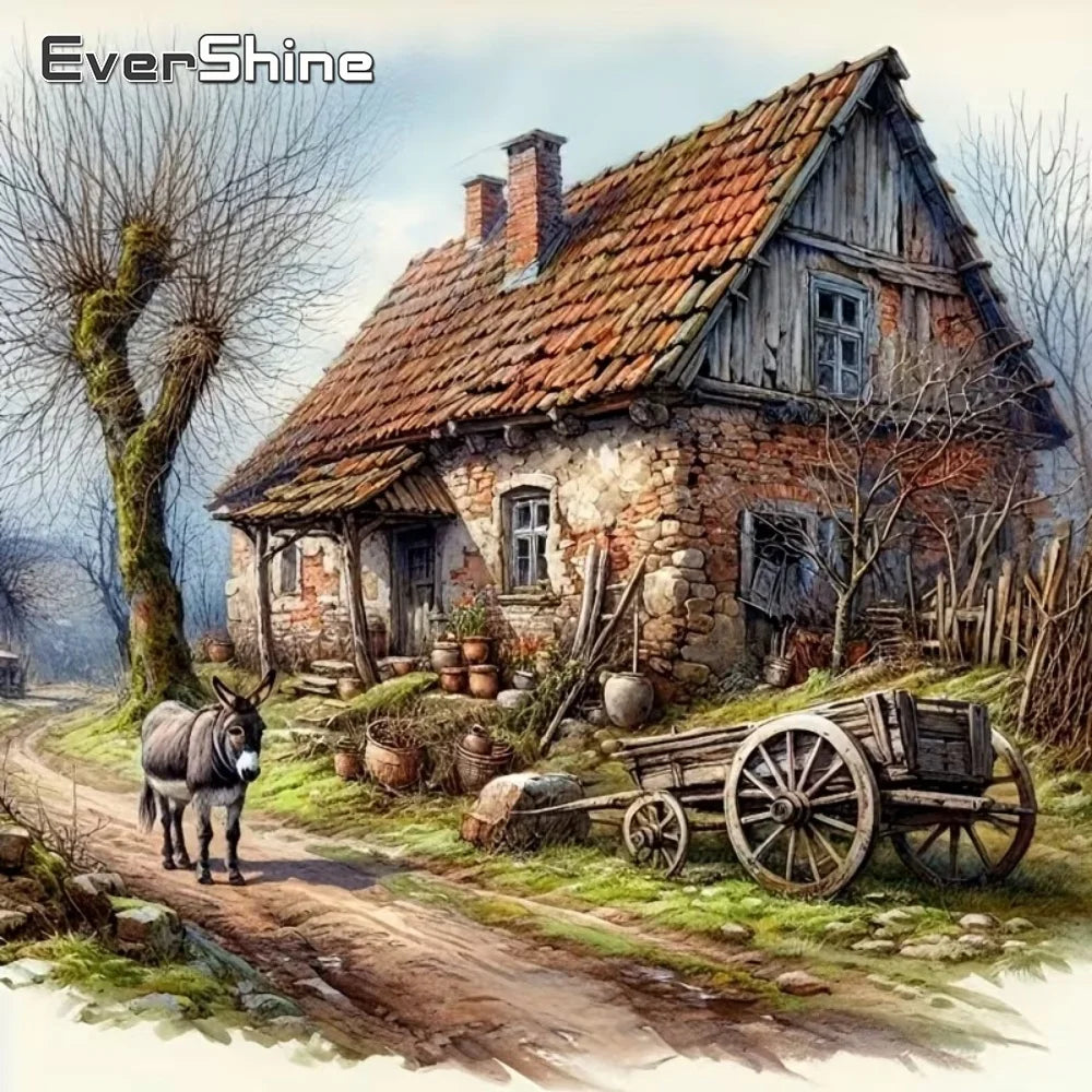 Diamond Painting Chaumière à l'Âne