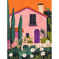 Peinture par Numéros Maison Rose et Cactus