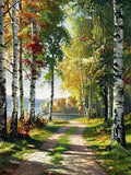 Diamond Painting Allée d'Arbres