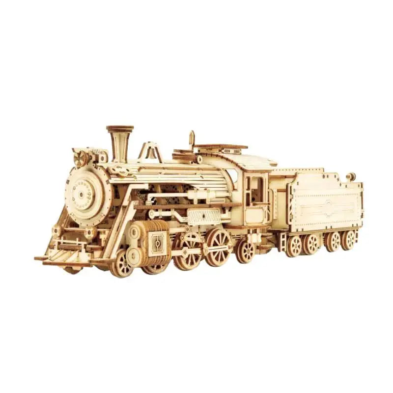 Puzzle 3D en Bois — Train, Voilier ou Dirigeable