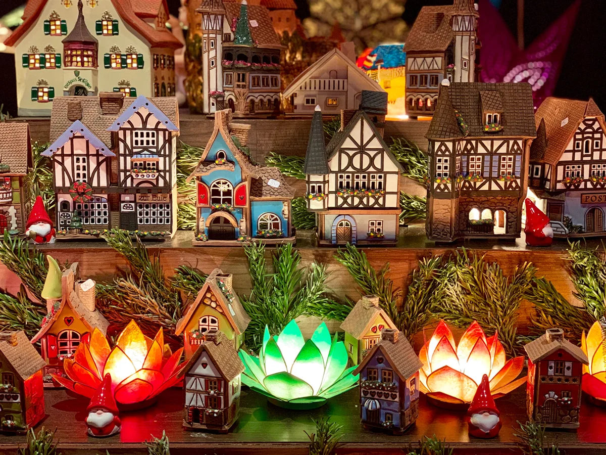 Puzzle Village au Crépuscule — 500 Pièces