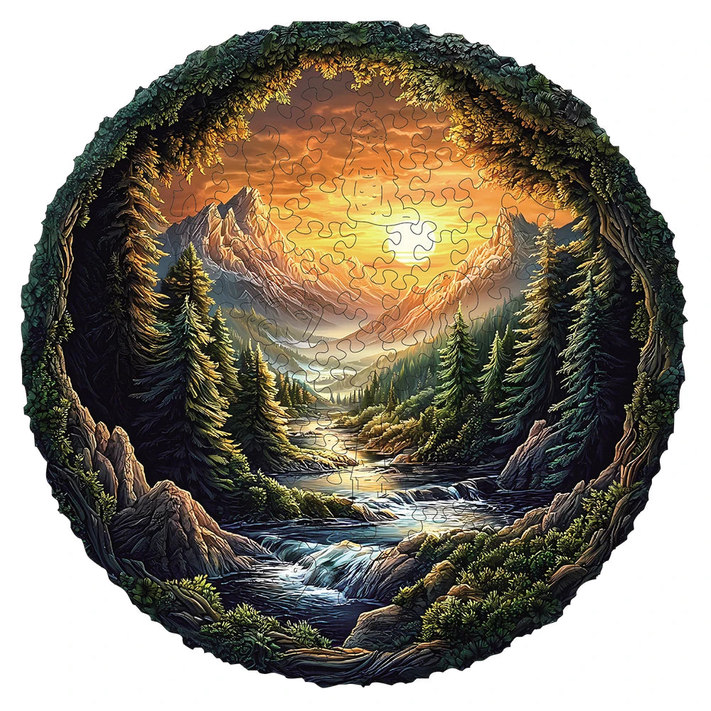 Puzzle en Bois Ruisseaux de Montagne