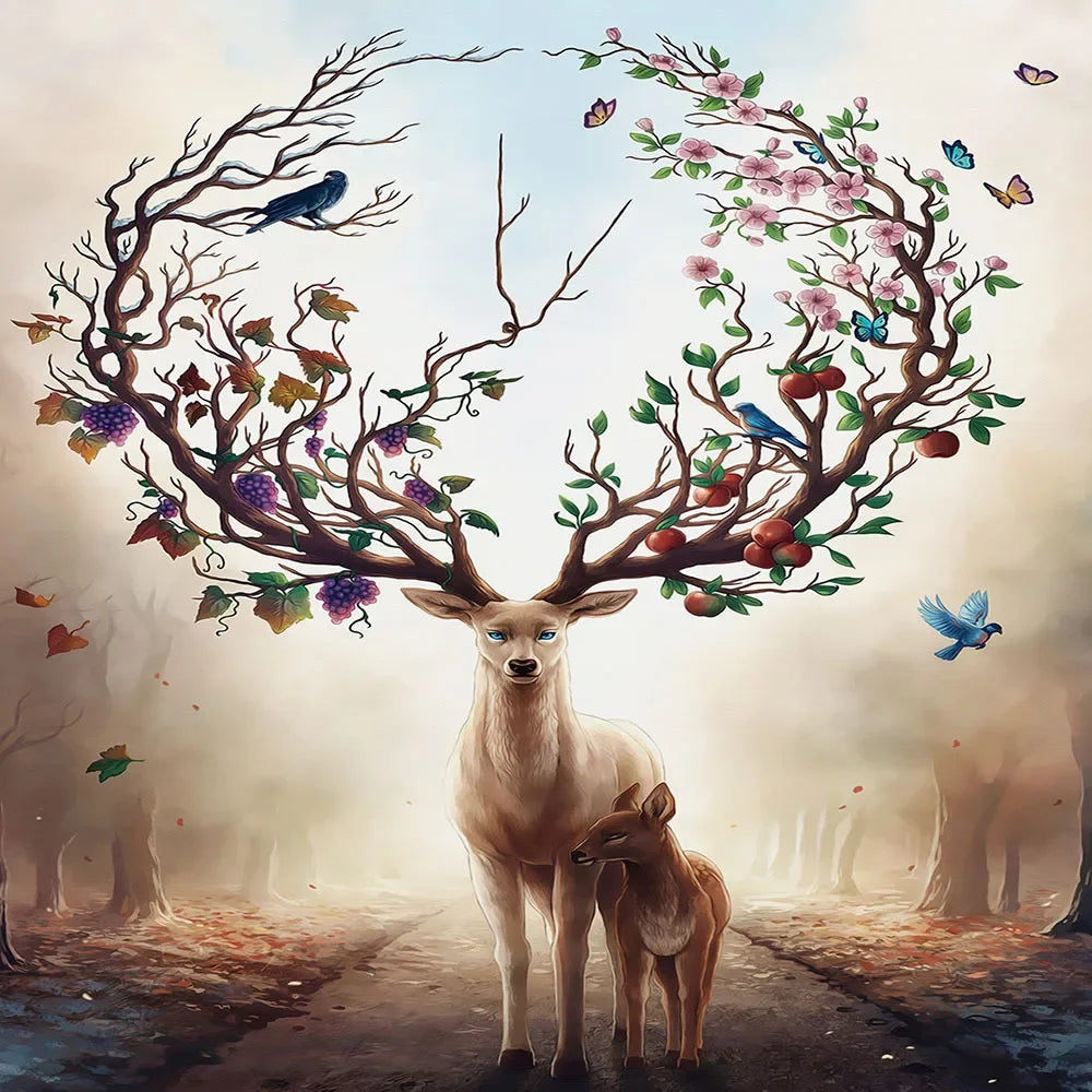 Puzzle Cerf Couronné — 1000 Pièces
