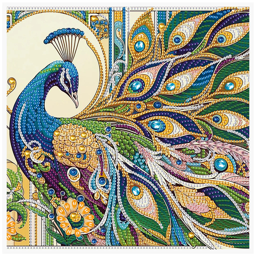 Diamond Painting Paon — Formes Spéciales
