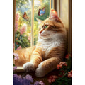 Peinture par Numéros Chat au Soleil