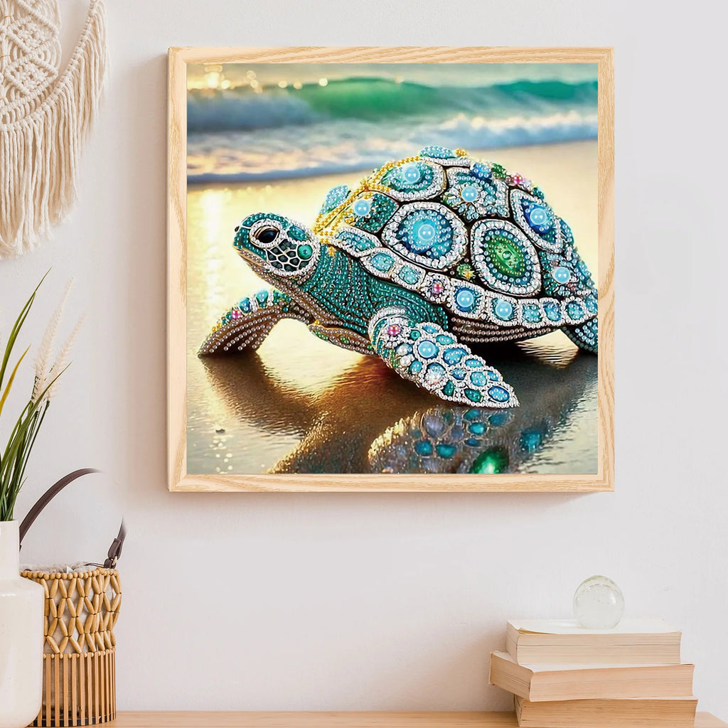 Diamond Painting Tortue Précieuse — Formes Spéciales