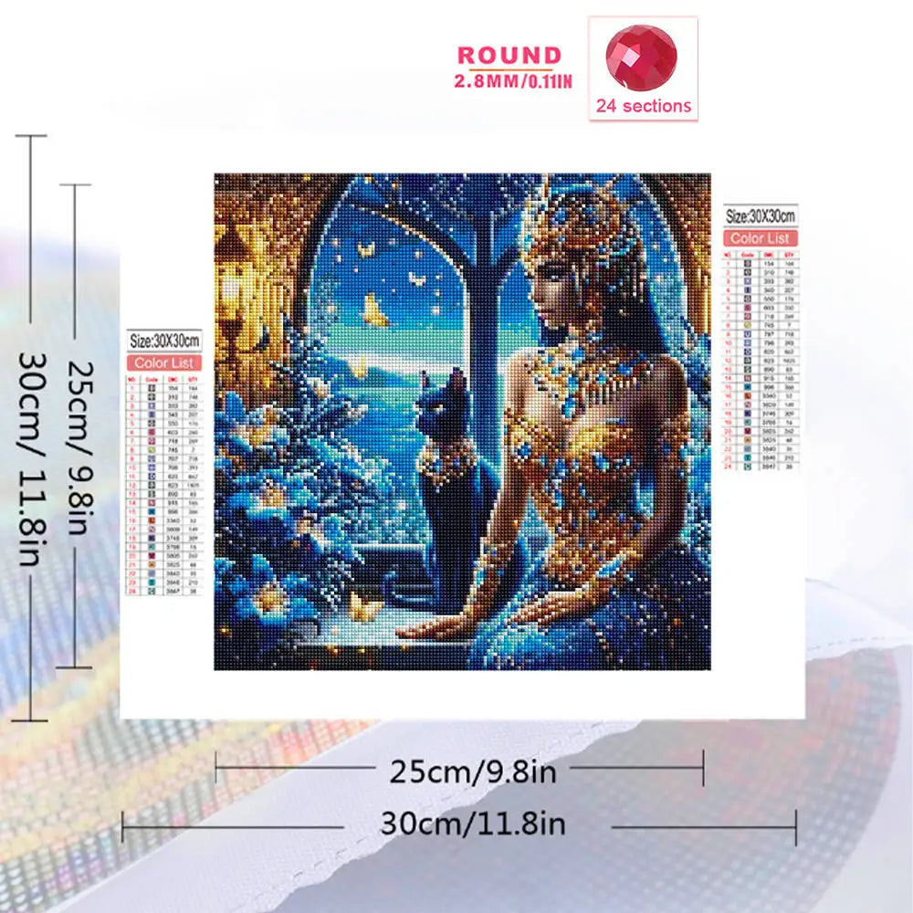 Diamond Painting Reine d'Égypte