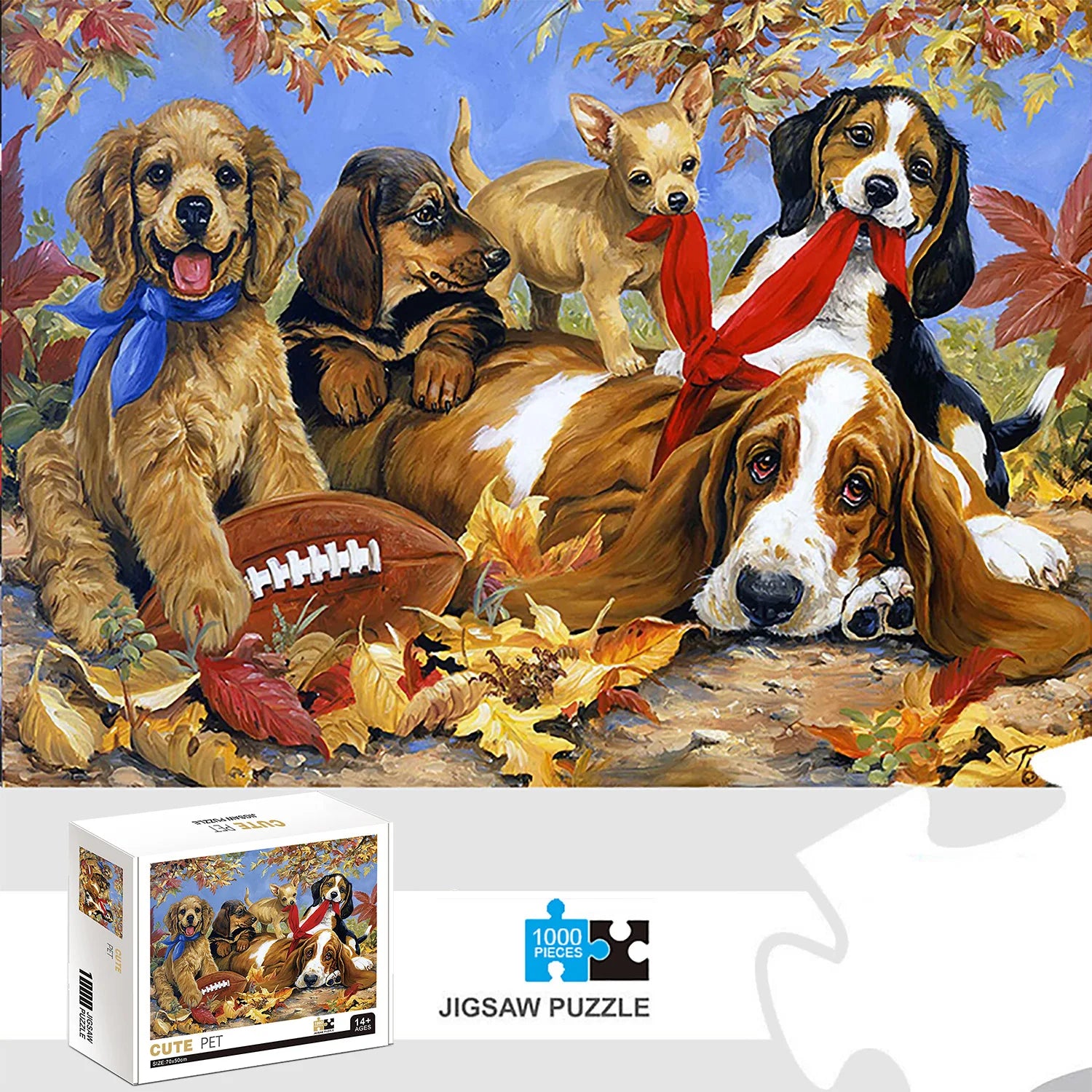 Puzzle Chiots Adorables — 1000 Pièces