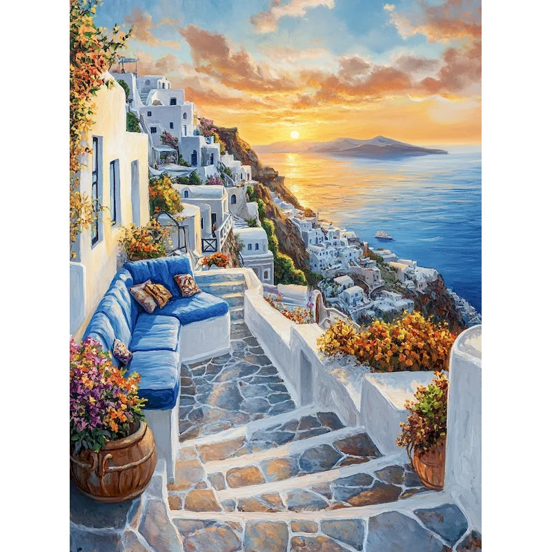 Peinture par Numéros Terrasse Blanche