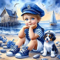 Diamond Painting Portrait d'Enfant