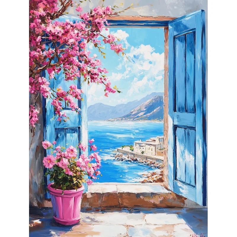 Peinture par Numéros Terrasse Blanche