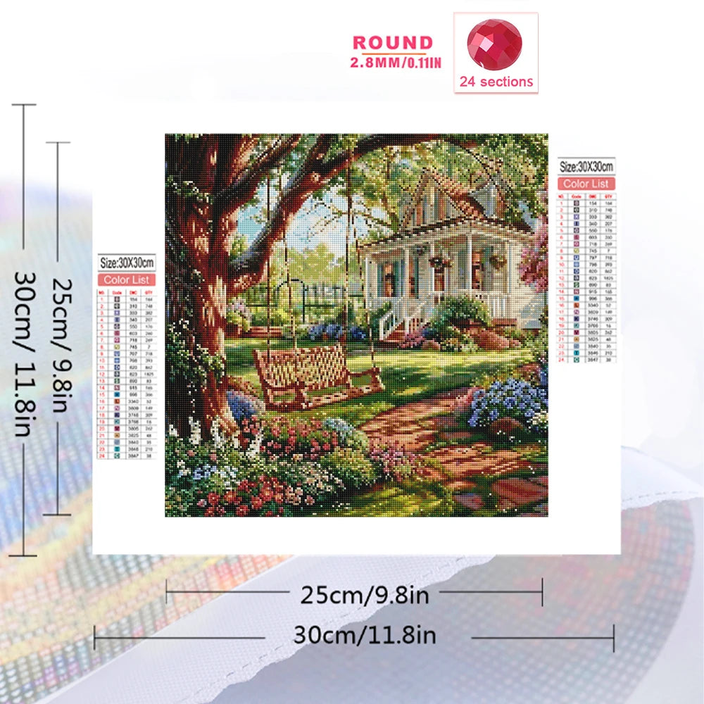Diamond Painting Cottage Fleuri