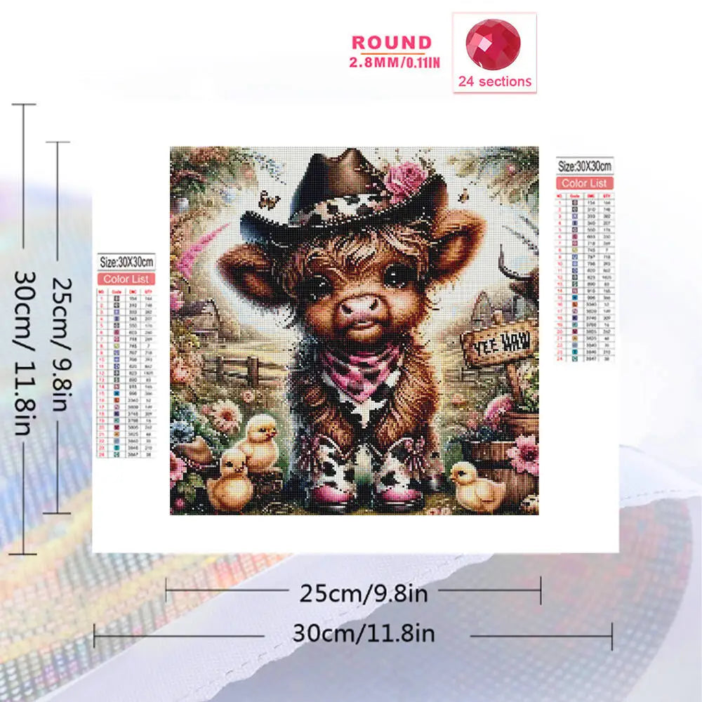Diamond Painting Petit Veau et Poussins
