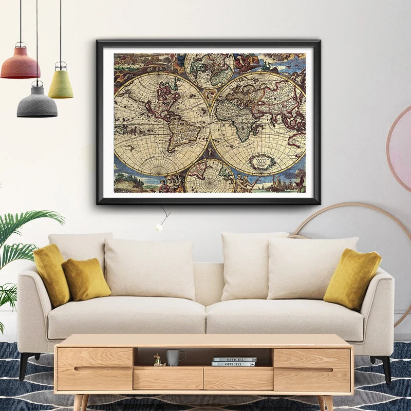 Puzzle Carte Ancienne — 1000 Pièces