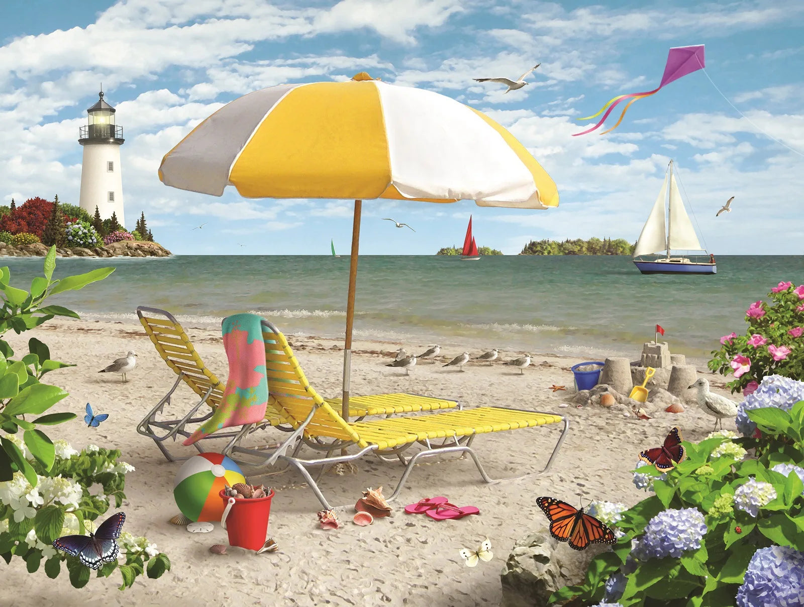 Puzzle Journée à la Plage — 500 Pièces