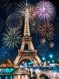 Diamond Painting Tour Eiffel et Feu d'Artifice