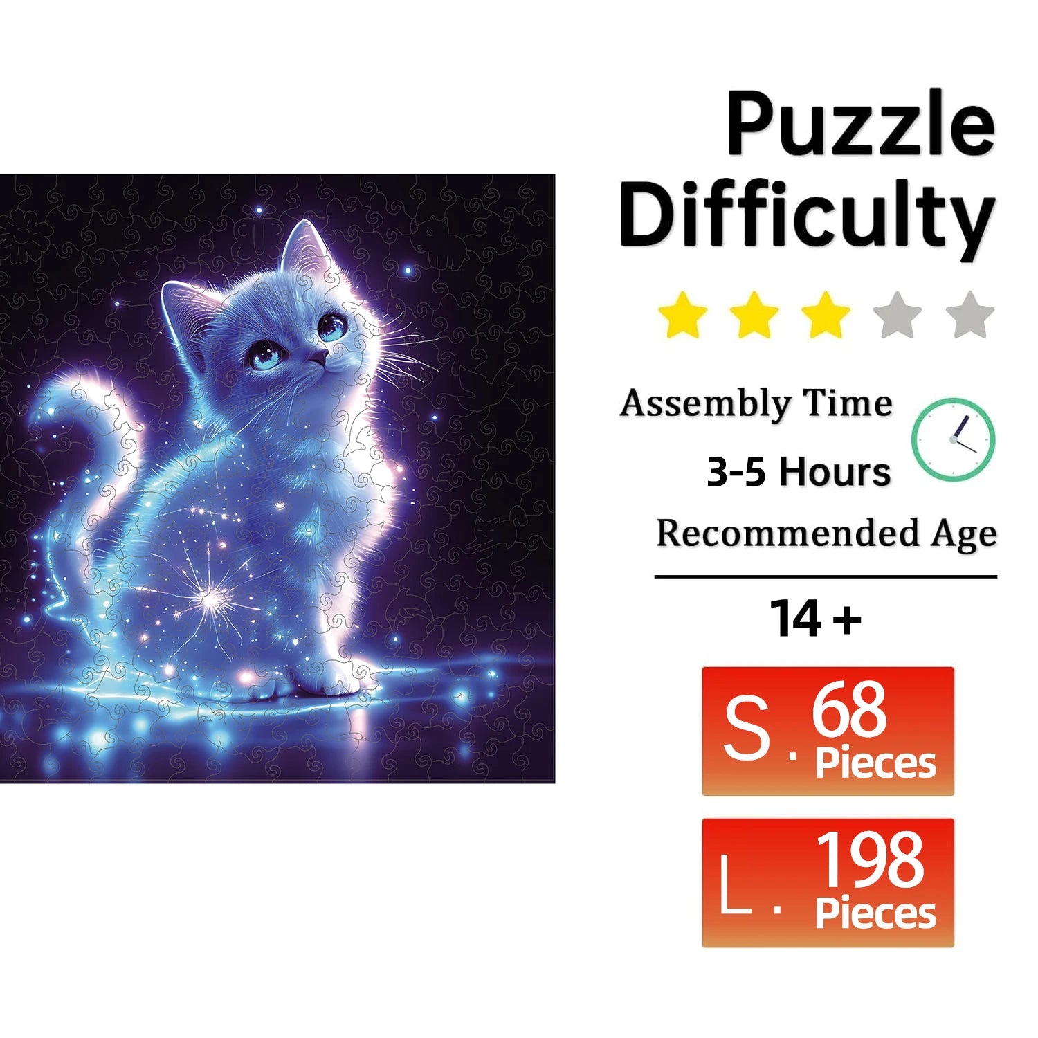 Puzzle en Bois Chat