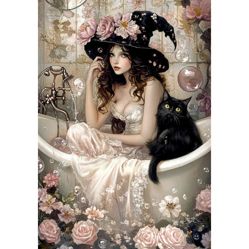 Peinture par Numéros Lectrice Fleurie
