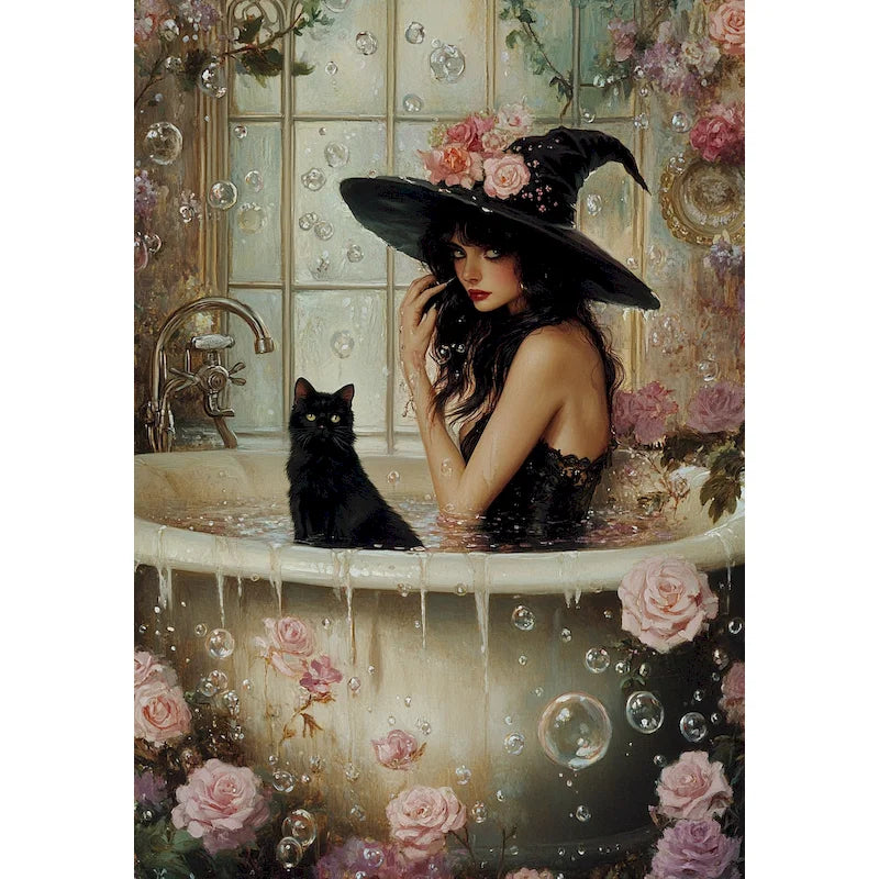 Peinture par Numéros Visage de Fleurs