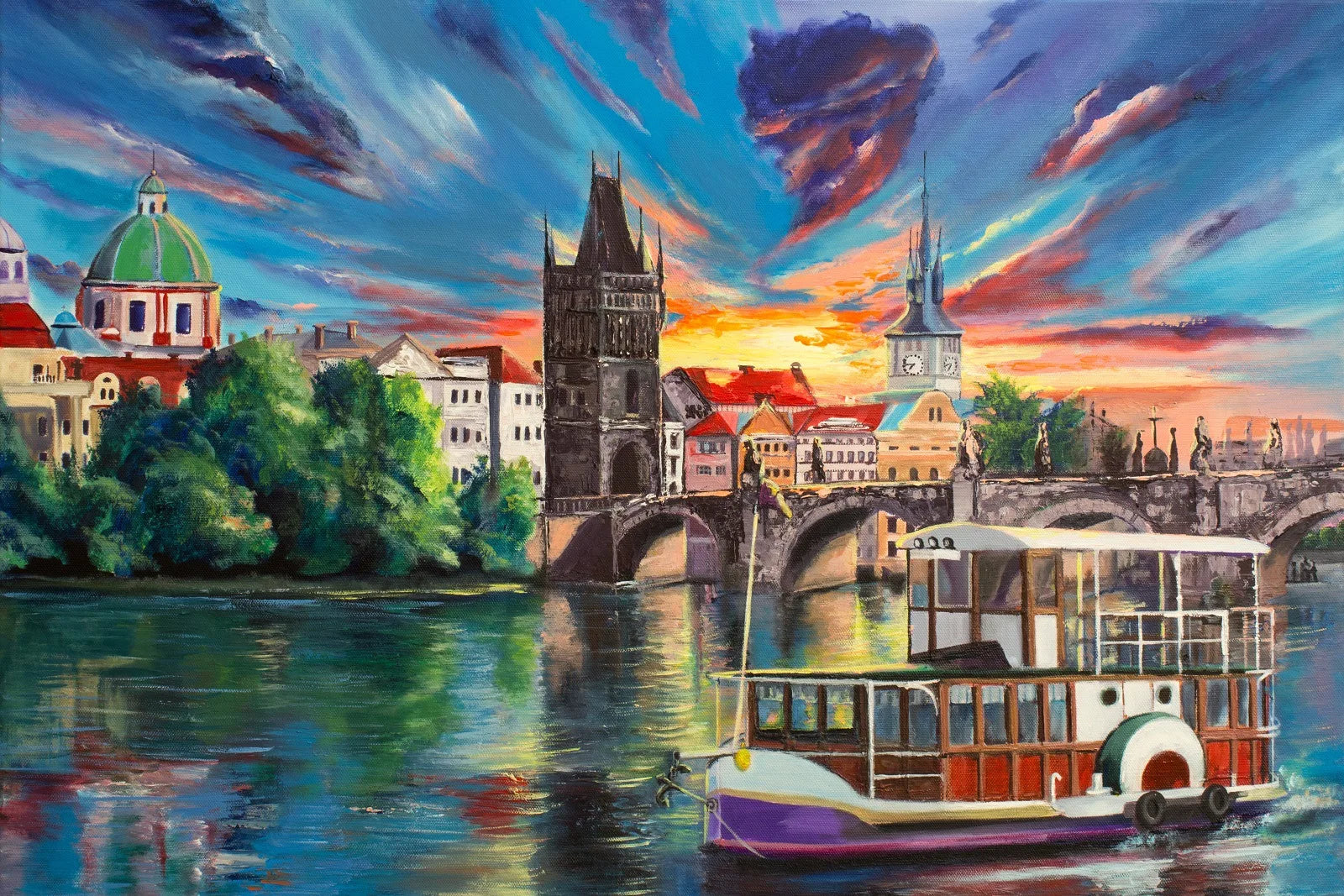 Puzzle Prague au Couchant — 500 Pièces