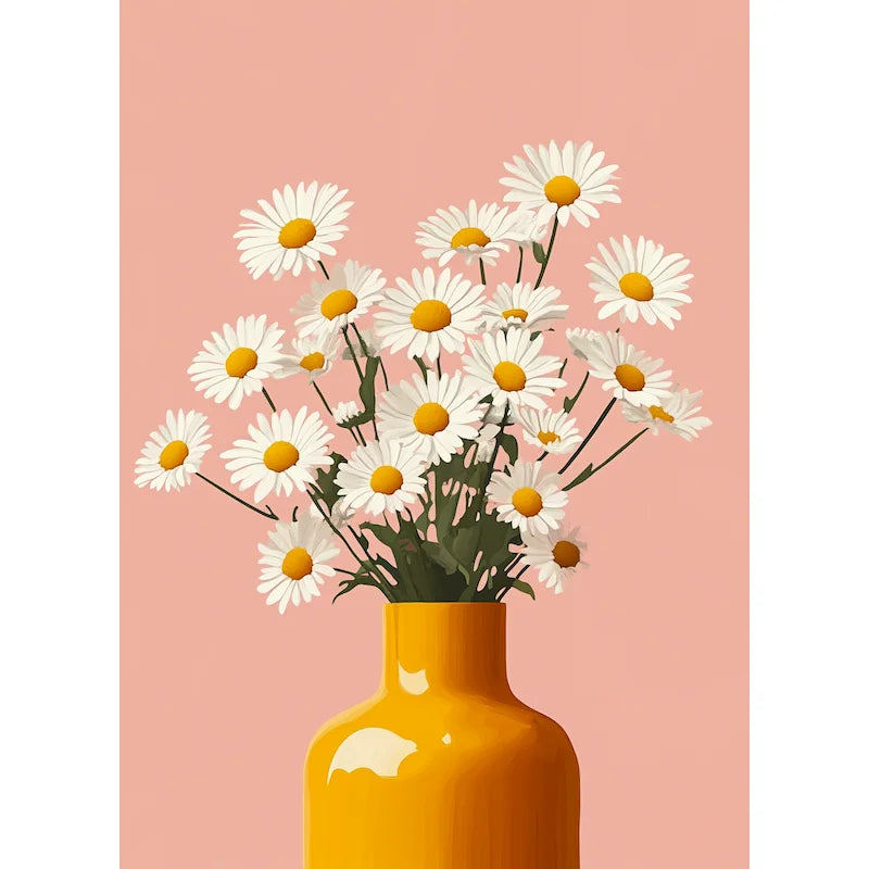 Peinture par Numéros Oranges sur la Table