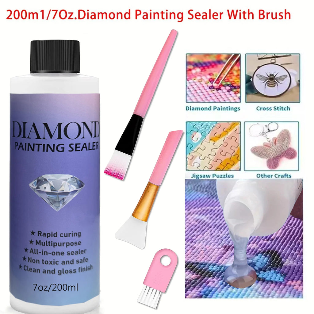 Vernis de Finition Diamond Painting — 60, 120 ou 200 ml