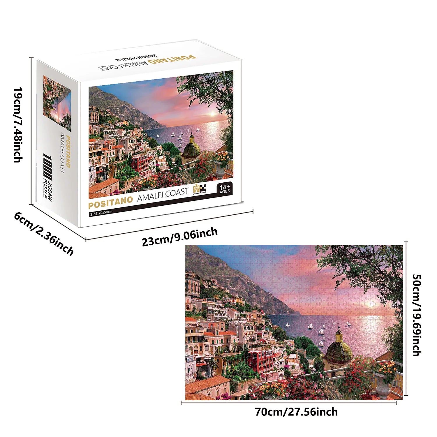Puzzle Positano, Côte Amalfitaine — 1000 Pièces