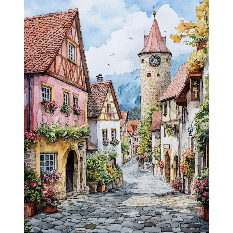 Peinture par Numéros Ruelle Pavée