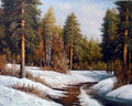 Peinture par Numéros Ruisseau d'Hiver