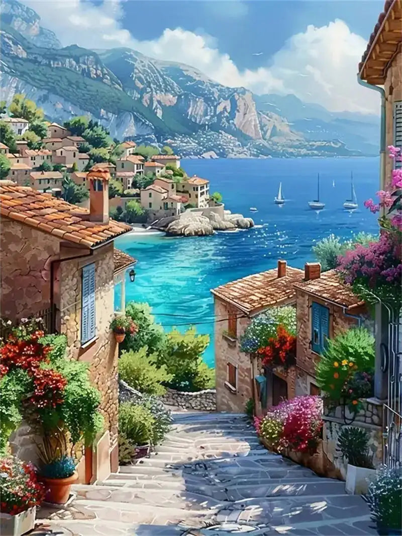 Diamond Painting Ruelle de Bord de Mer