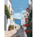 Peinture par Numéros Ruelle aux Géraniums