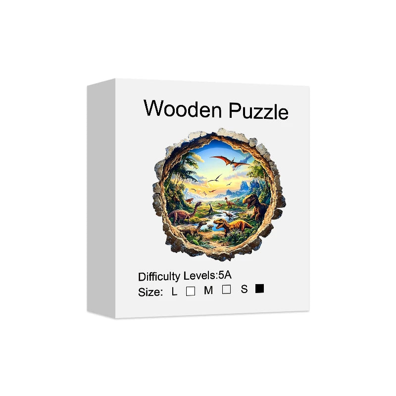 Puzzle en Bois Dinosaures du Jurassique