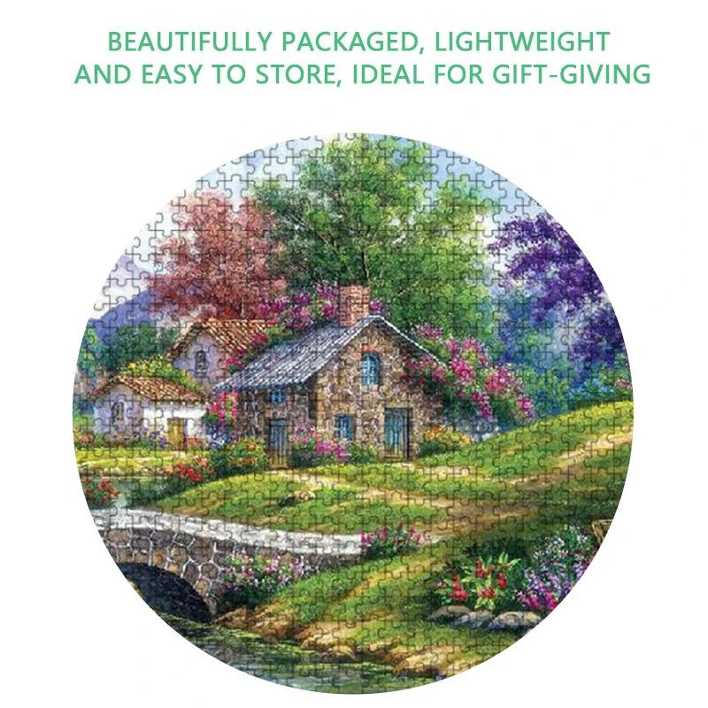 Puzzle Maisons de Pierre en Forêt — 1000 Pièces